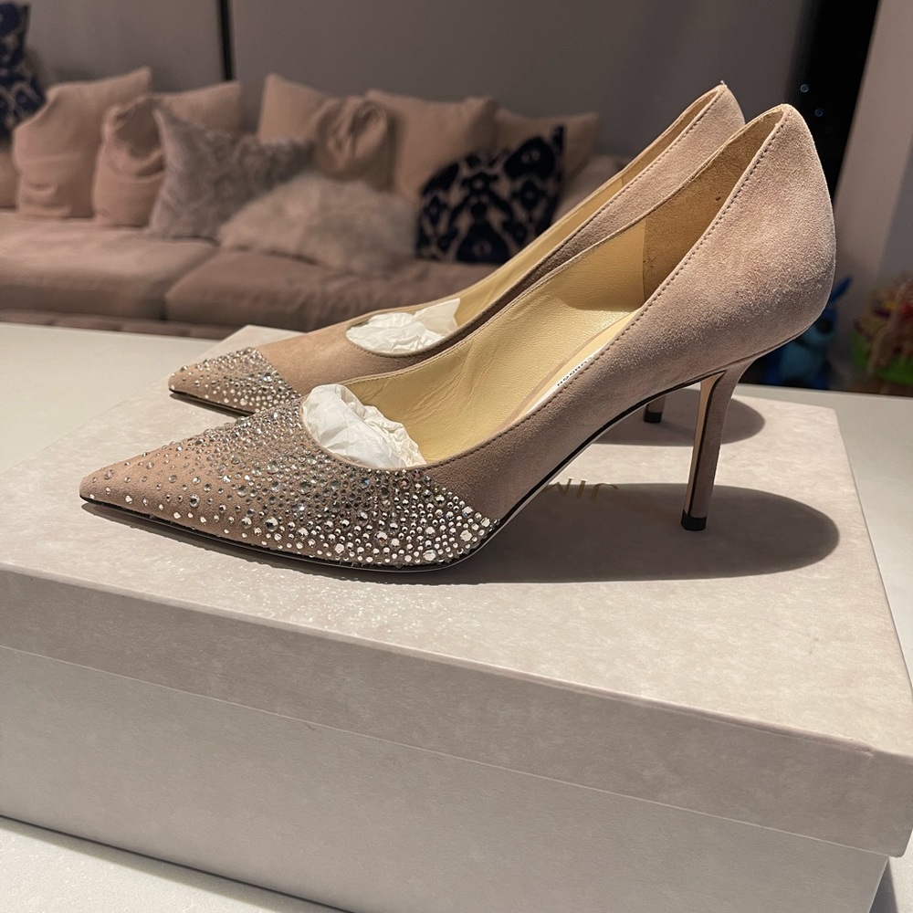 Jimmy Choo crystal pumps